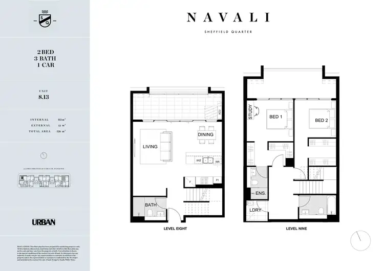 Floorplan of Homely apartment listing, 813/2A Lord Sheffield Circuit, Penrith NSW 2750