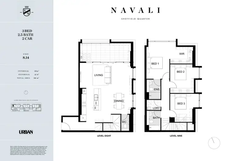 Floorplan of Homely apartment listing, 814/2A Lord Sheffield Circuit, Penrith NSW 2750