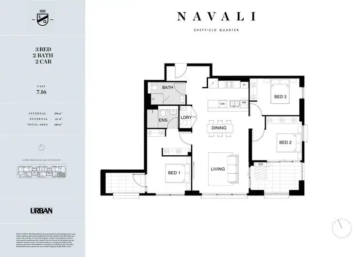 Floorplan of Homely apartment listing, 716/2A Lord Sheffield Circuit, Penrith NSW 2750