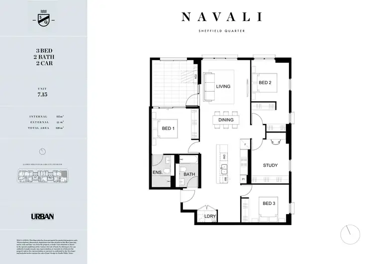Floorplan of Homely apartment listing, 715/2A Lord Sheffield Circuit, Penrith NSW 2750