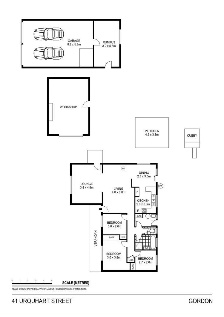 Floorplan of Homely house listing, 41 Urquhart Street, Gordon VIC 3345