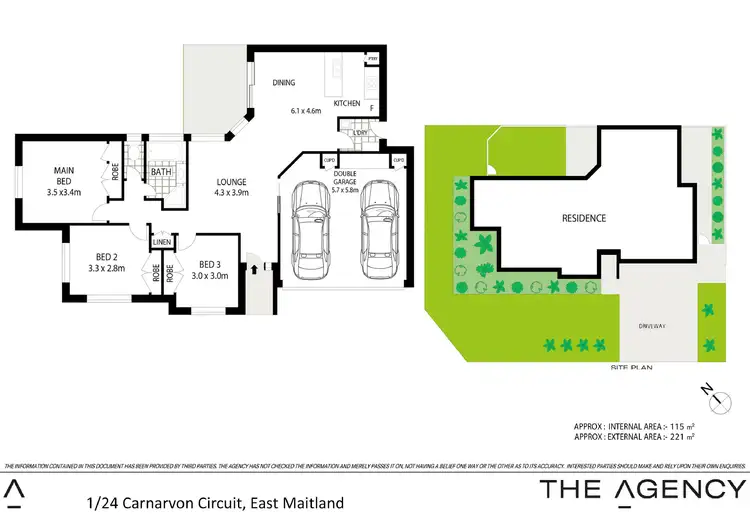 Floorplan of Homely house listing, 1/24 Carnarvon Circuit, East Maitland NSW 2323