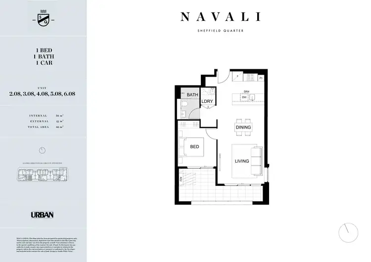 Floorplan of Homely apartment listing, 508/2C Lord Sheffield Circuit, Penrith NSW 2750