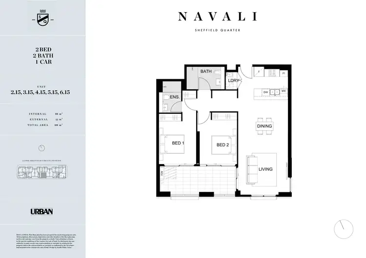 Floorplan of Homely apartment listing, 415/2B Lord Sheffield Circuit, Penrith NSW 2750