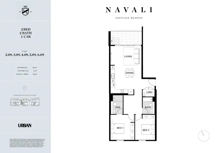 Floorplan of Homely apartment listing, 609/2B Lord Sheffield Circuit, Penrith NSW 2750
