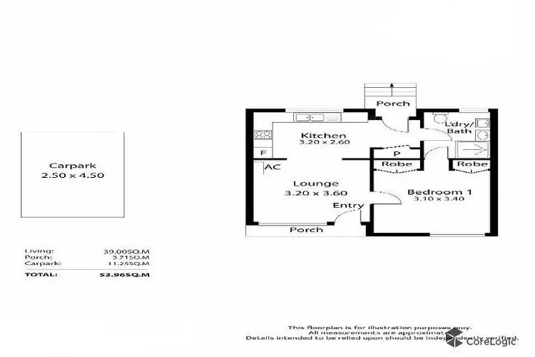 Floorplan of Homely unit listing, 15/4 Beovich Road, Ingle Farm SA 5098