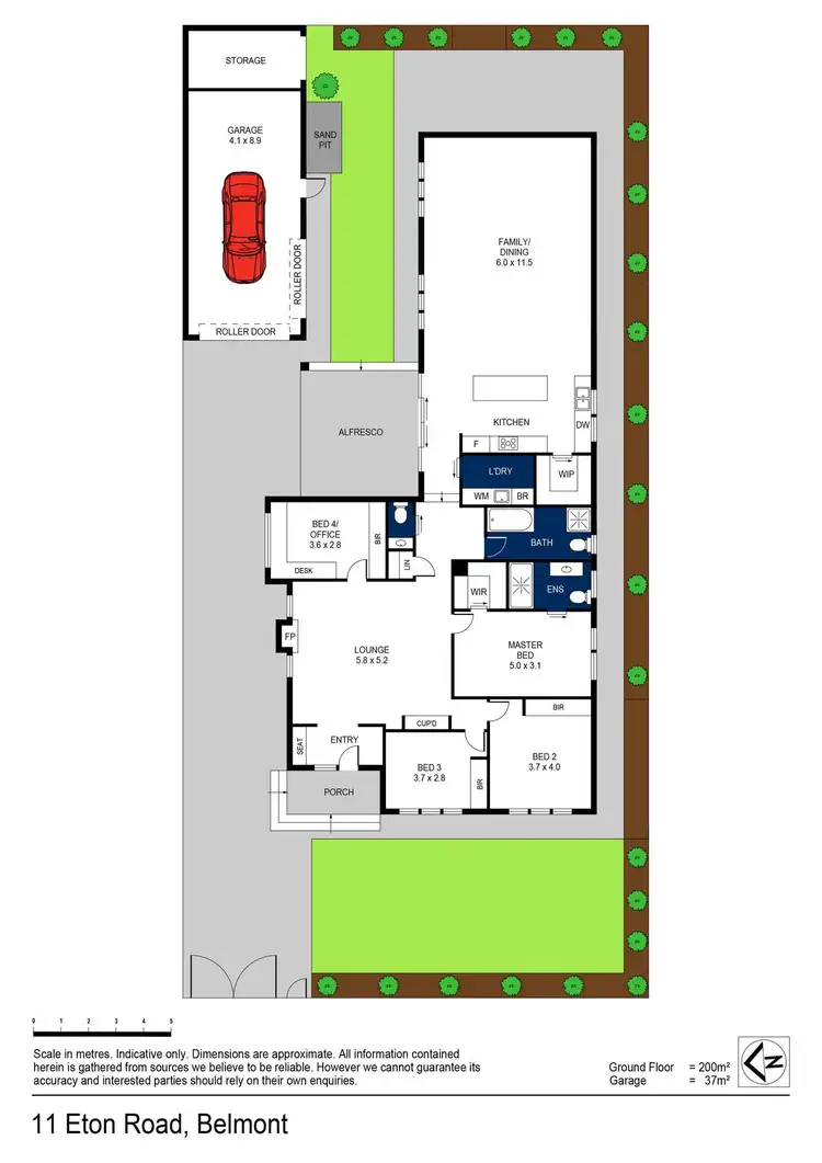 Floorplan of Homely house listing, 11 Eton Road, Belmont VIC 3216
