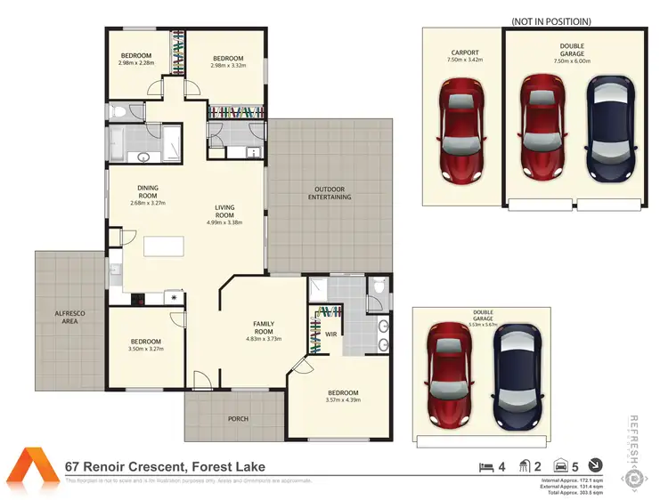 Floorplan of Homely house listing, 67 Renoir Crescent, Forest Lake QLD 4078