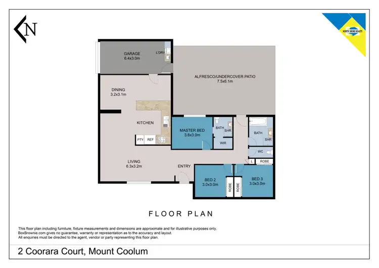 Floorplan of Homely house listing, 2 Coorara Court, Mount Coolum QLD 4573