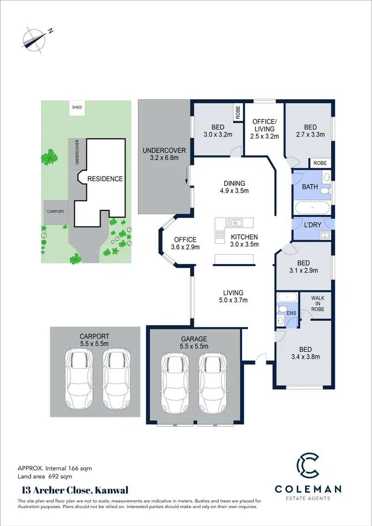 Floorplan of Homely house listing, 13 Archer Close, Kanwal NSW 2259