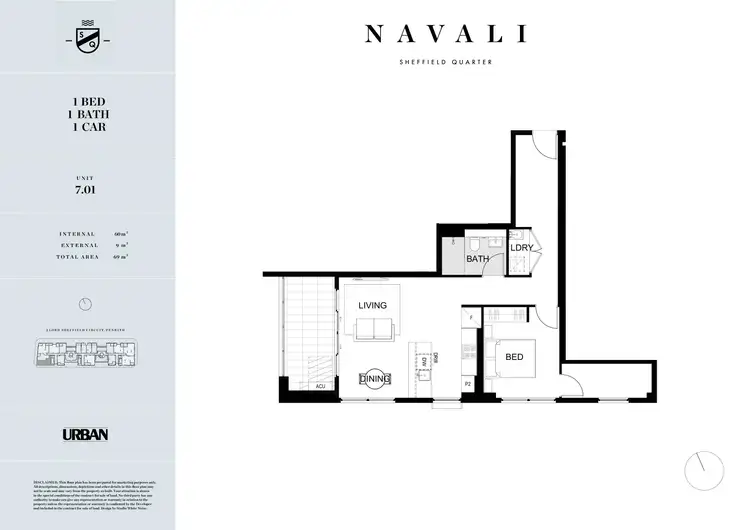 Floorplan of Homely apartment listing, 701/2C Lord Sheffield Circuit, Penrith NSW 2750