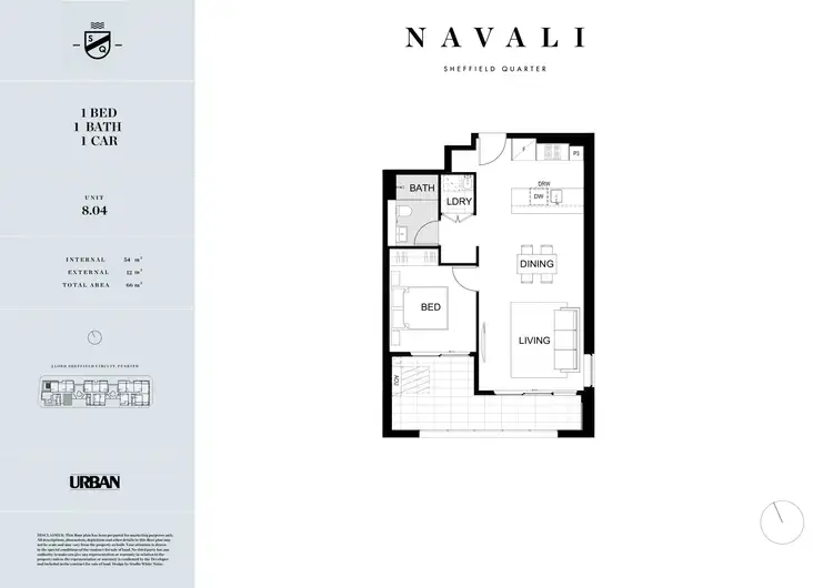 Floorplan of Homely apartment listing, 804/2C Lord Sheffield Circuit, Penrith NSW 2750