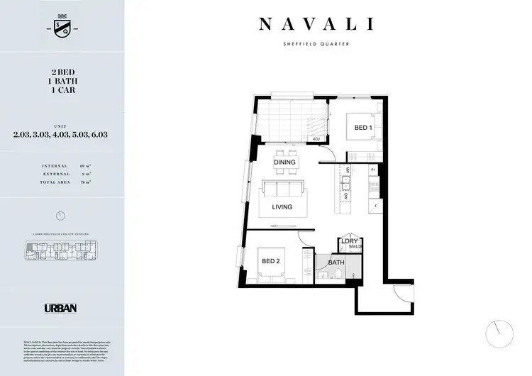 Floorplan of Homely apartment listing, 603/2C Lord Sheffield Circuit, Penrith NSW 2750