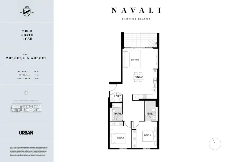 Floorplan of Homely apartment listing, 607/2C Lord Sheffield Circuit, Penrith NSW 2750