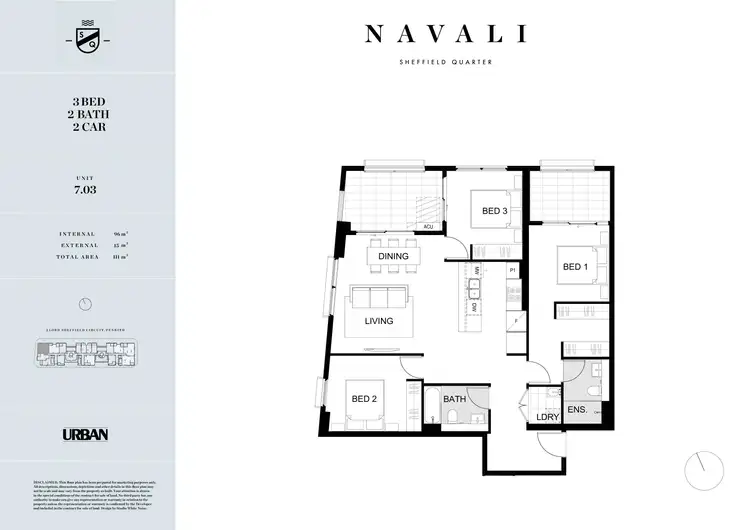 Floorplan of Homely apartment listing, 703/2C Lord Sheffield Circuit, Penrith NSW 2750