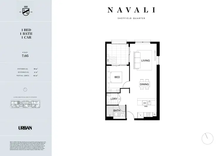 Floorplan of Homely apartment listing, 705/2C Lord Sheffield Circuit, Penrith NSW 2750