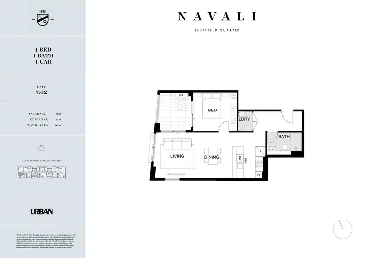 Floorplan of Homely apartment listing, 702/2C Lord Sheffield Circuit, Penrith NSW 2750