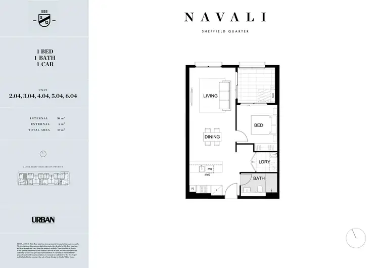 Floorplan of Homely apartment listing, 604/2C Lord Sheffield Circuit, Penrith NSW 2750