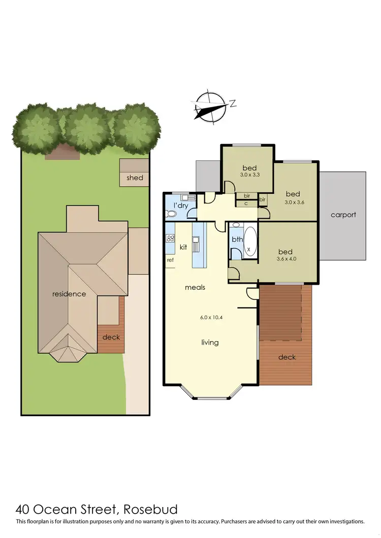 Floorplan of Homely house listing, 40 Ocean Street, Rosebud VIC 3939