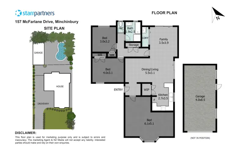 Floorplan of Homely house listing, 157 McFarlane Drive, Minchinbury NSW 2770