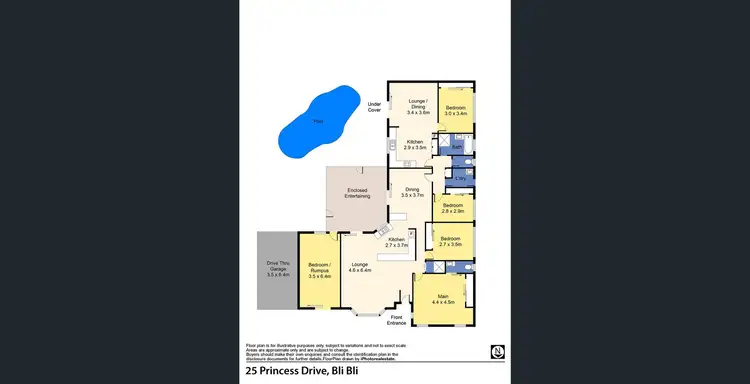 Floorplan of Homely house listing, 25 Princess Drive, Bli Bli QLD 4560