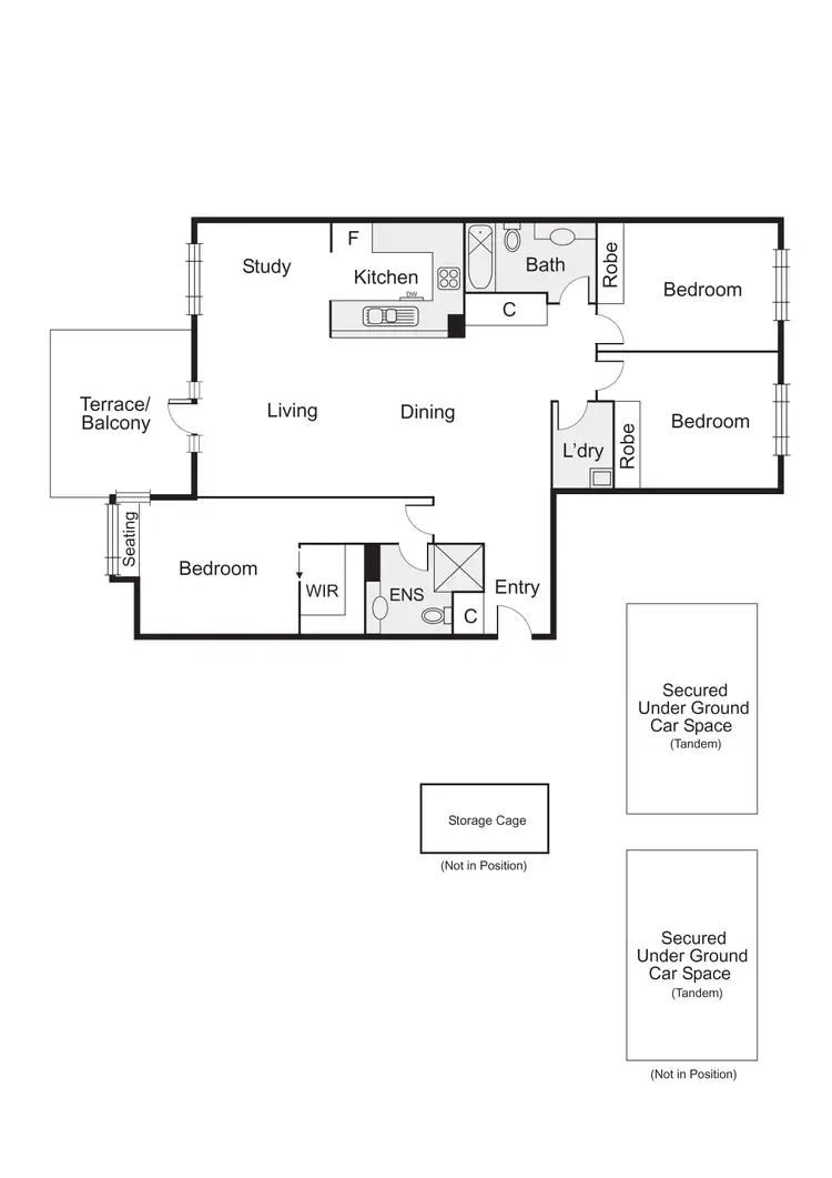 Floorplan of Homely apartment listing, 63/1 Graham Street, Port Melbourne VIC 3207