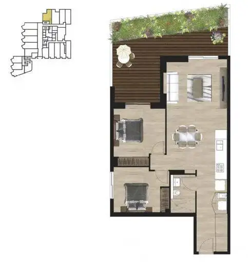 Floorplan of Homely apartment listing, G04/1 Markham Place, Ashfield NSW 2131