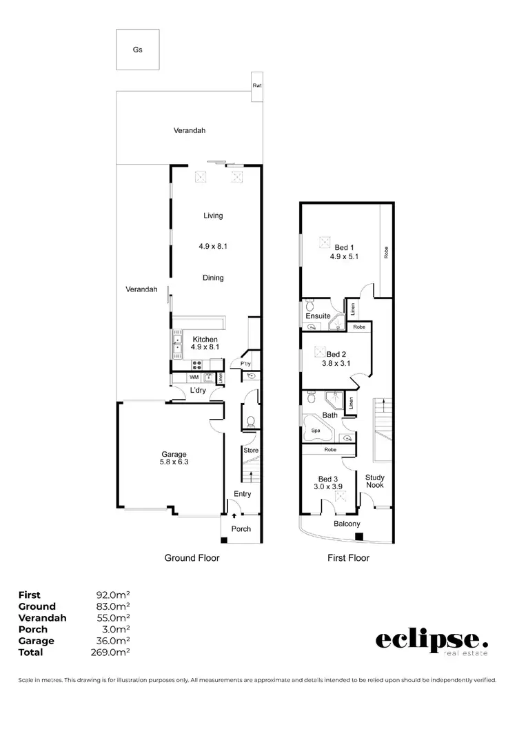 Floorplan of Homely house listing, 10 Pibroch Avenue, Windsor Gardens SA 5087