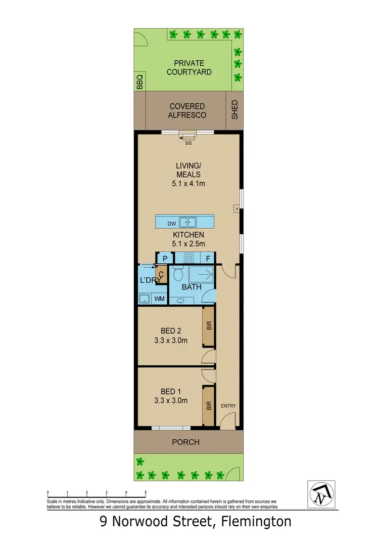 Floorplan of Homely house listing, 9 Norwood Street, Flemington VIC 3031