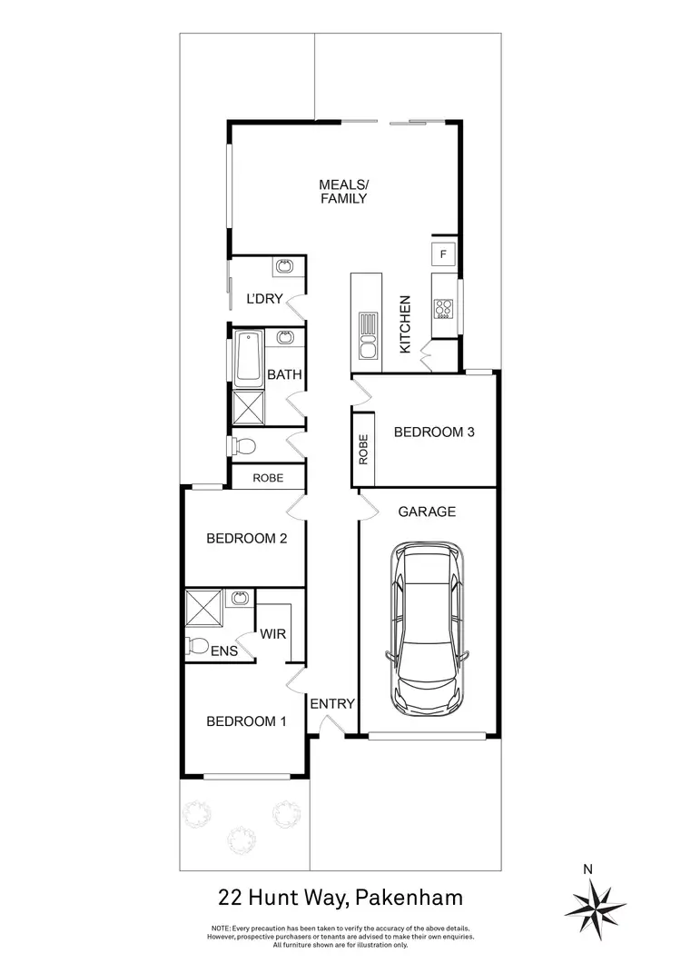 Floorplan of Homely house listing, 22 Hunt Way, Pakenham VIC 3810