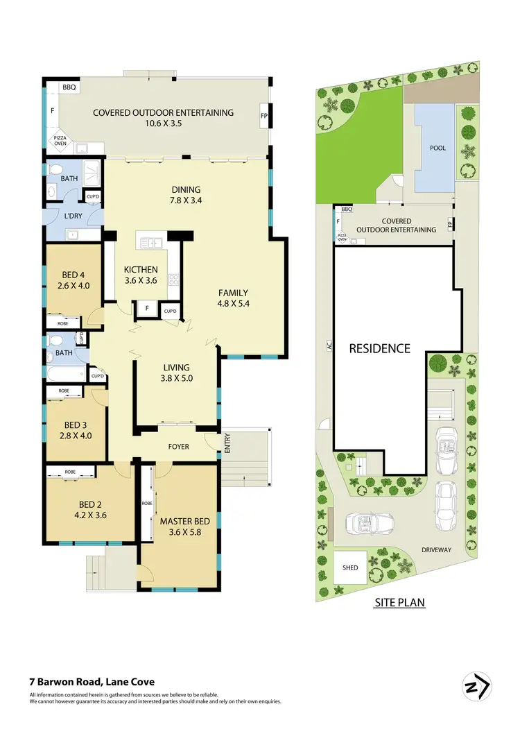 Floorplan of Homely house listing, 7 Barwon Road, Lane Cove NSW 2066