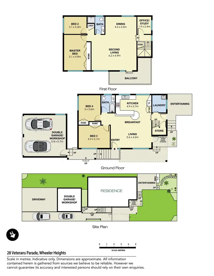 Floorplan of Homely house listing, 28 Veterans Parade, Wheeler Heights NSW 2097