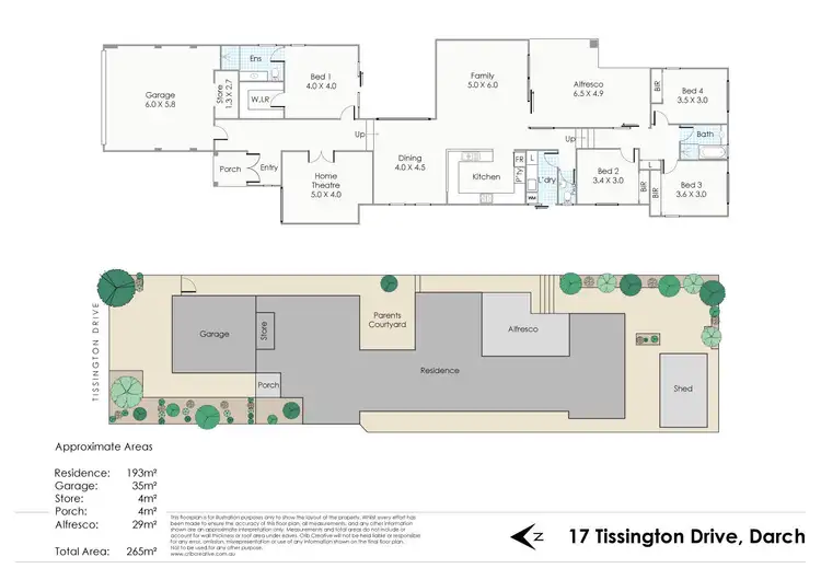 Floorplan of Homely house listing, 17 Tissington Drive, Darch WA 6065