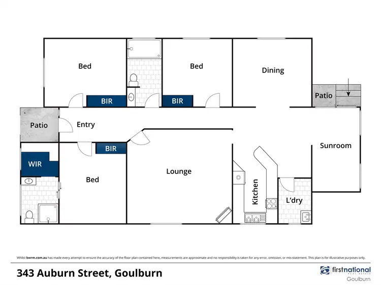 Floorplan of Homely house listing, 343 Auburn Street, Goulburn NSW 2580