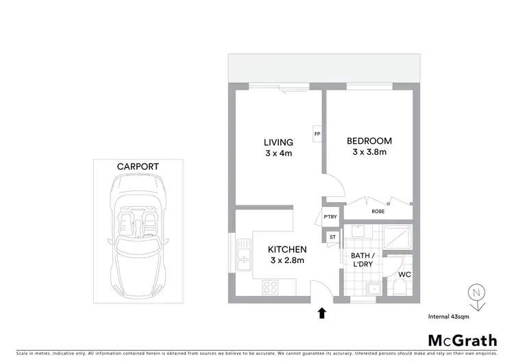 Floorplan of Homely unit listing, 4/56 Hennessy Avenue, Herne Hill VIC 3218