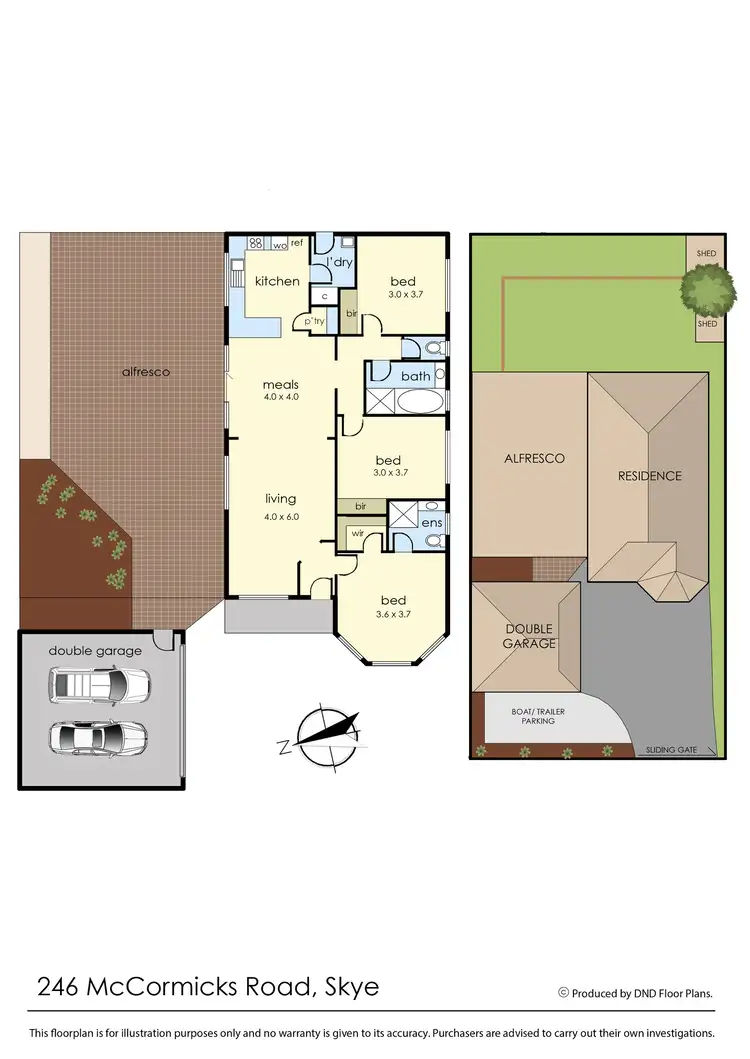 Floorplan of Homely house listing, 246 McCormicks Road, Skye VIC 3977