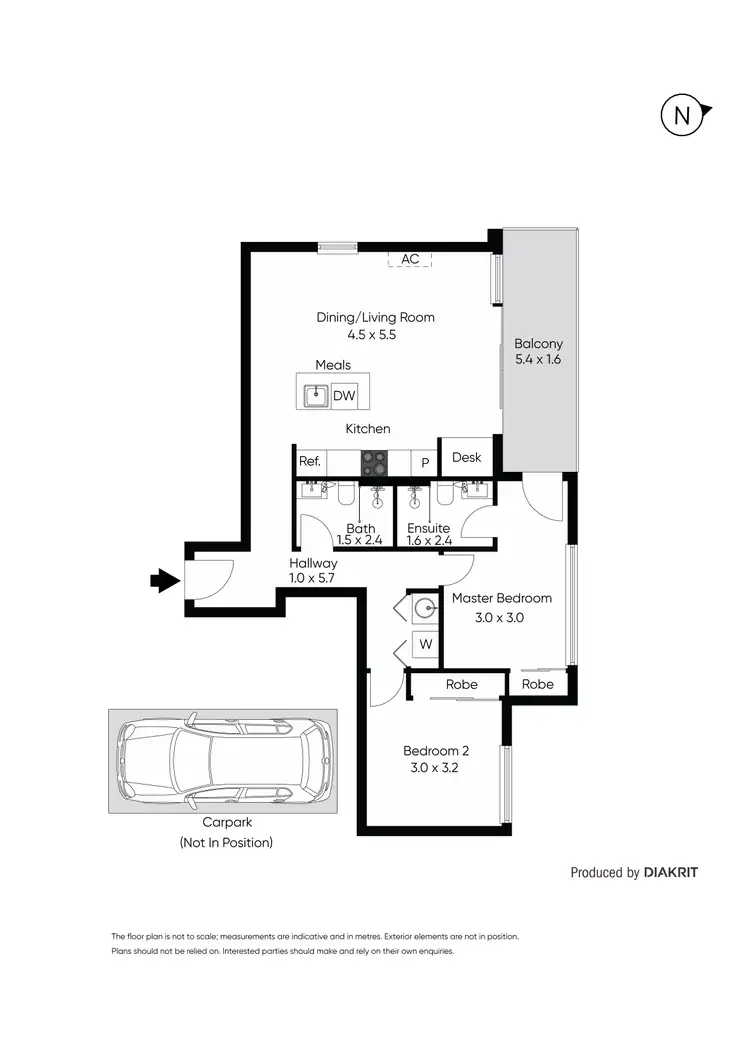 Floorplan of Homely apartment listing, 104/575 North Road, Ormond VIC 3204