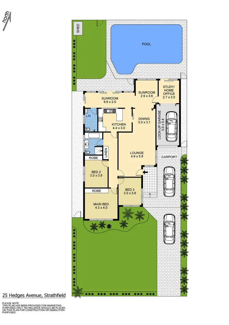 Floorplan of Homely house listing, 25 Hedges Avenue, Strathfield NSW 2135
