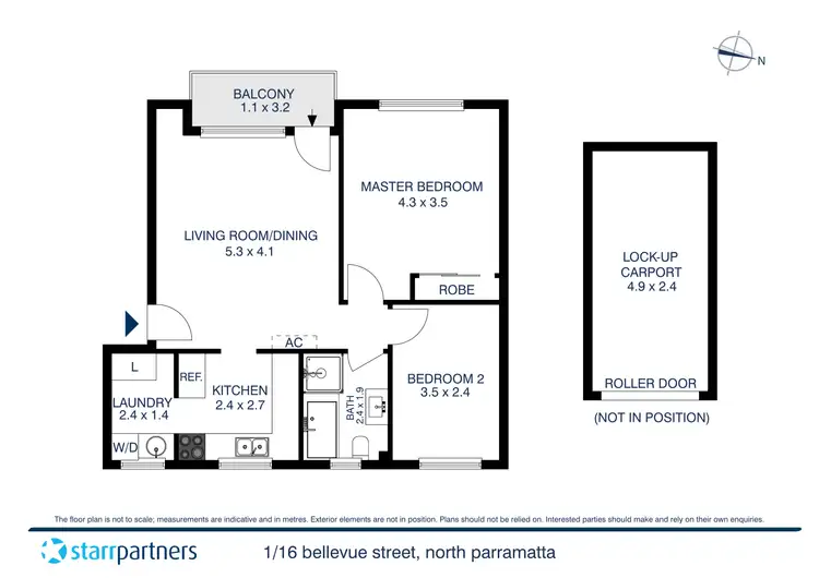 Floorplan of Homely apartment listing, 1/16 Bellevue Street, North Parramatta NSW 2151