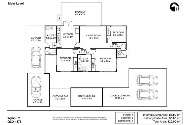 Floorplan of Homely house listing, 2 McCurley Street, Wynnum QLD 4178