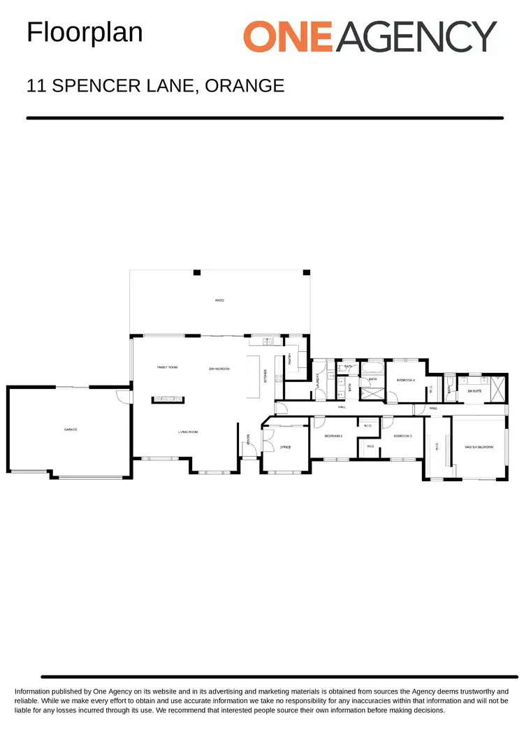 Floorplan of Homely house listing, 11 Spencer Lane, Orange NSW 2800