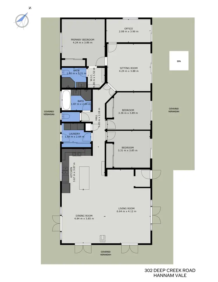 Floorplan of Homely rural property listing, 302 Deep Creek Road, Hannam Vale NSW 2443