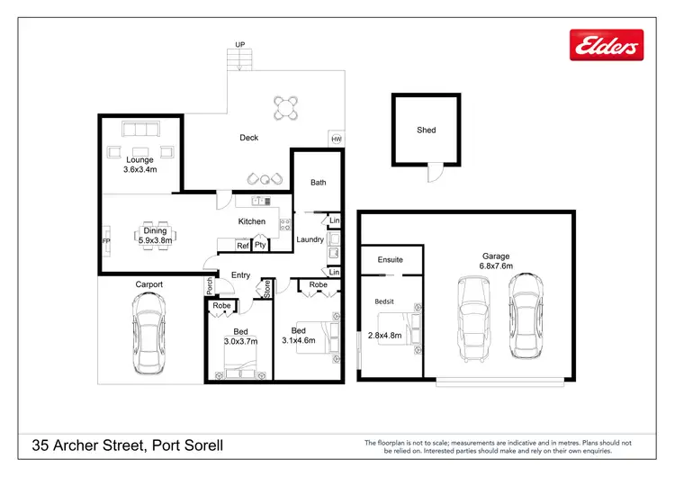 Floorplan of Homely house listing, 35 Archer Street, Port Sorell TAS 7307