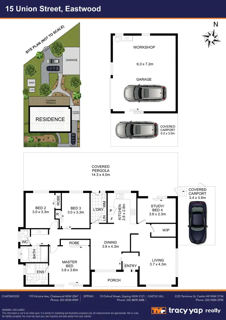 Floorplan of Homely house listing, 15 Union Street, Eastwood NSW 2122