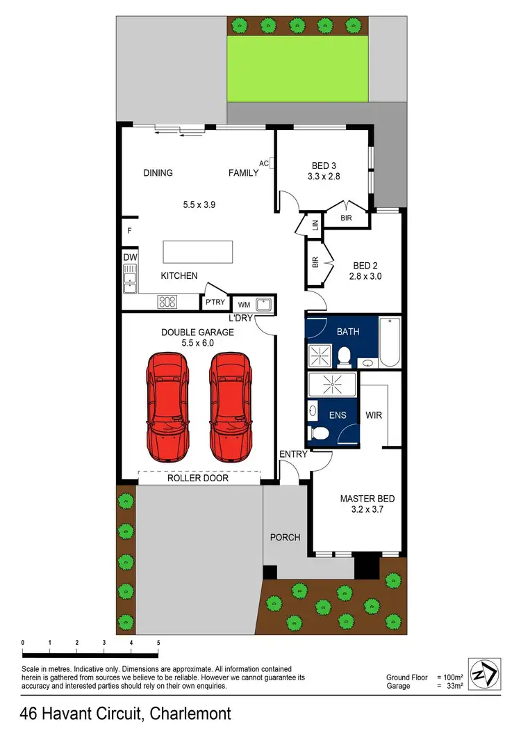 Floorplan of Homely house listing, 46 Havant Circuit, Charlemont VIC 3217