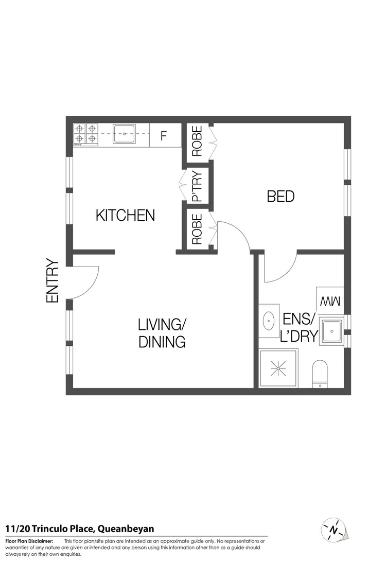 Floorplan of Homely unit listing, 11/20 Trinculo Place, Queanbeyan East NSW 2620