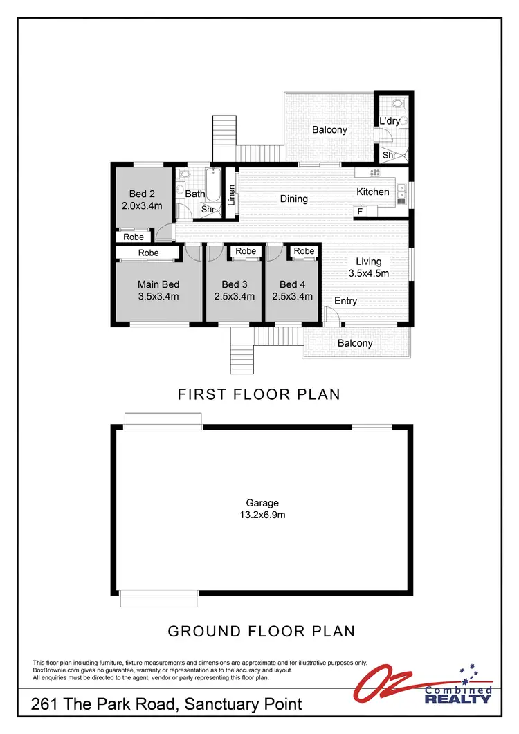 Floorplan of Homely house listing, 261 The Park Drive, Sanctuary Point NSW 2540
