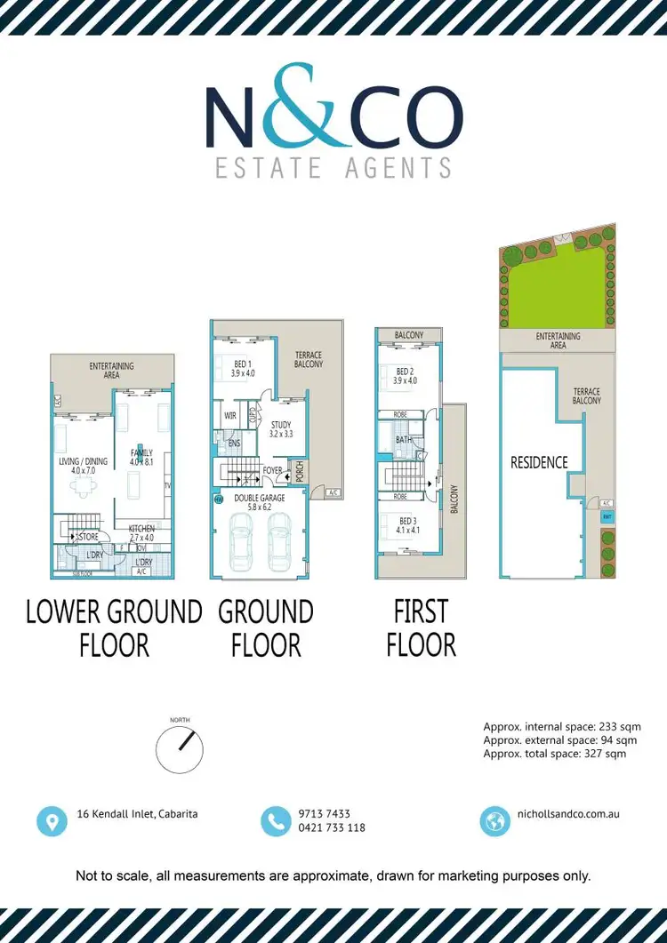 Floorplan of Homely semi-detached listing, 16 Kendall Inlet, Cabarita NSW 2137