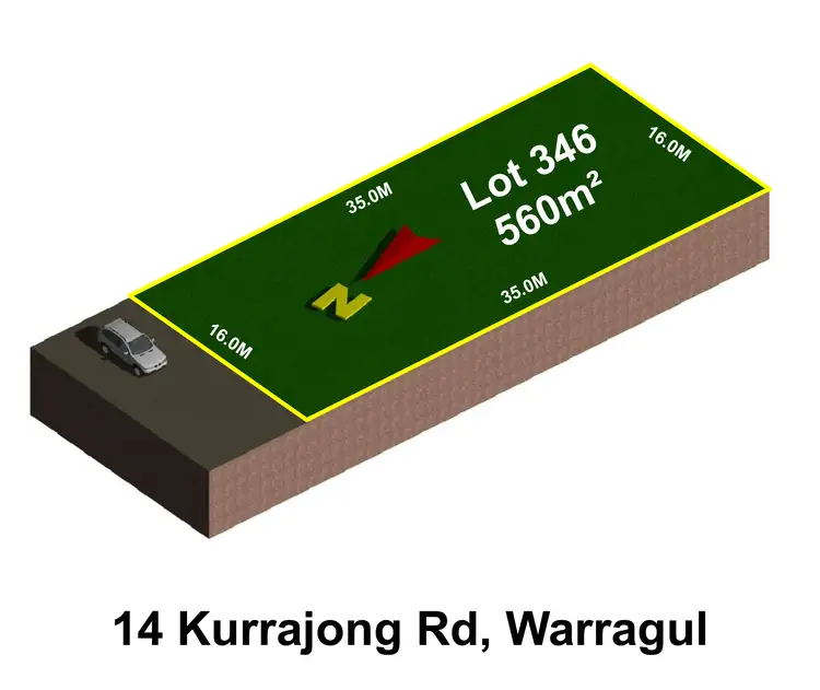 Floorplan of Homely land listing, 14 Kurrajong Road, Warragul VIC 3820
