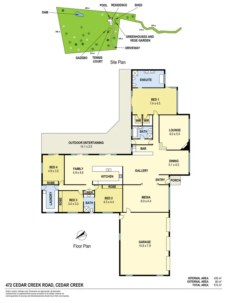 Floorplan of Homely house listing, 472 Cedar Creek Road, Cedar Creek QLD 4520
